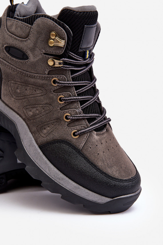 pārgājienu zābaki apavi  Pelēkas krāsas Fontanoe