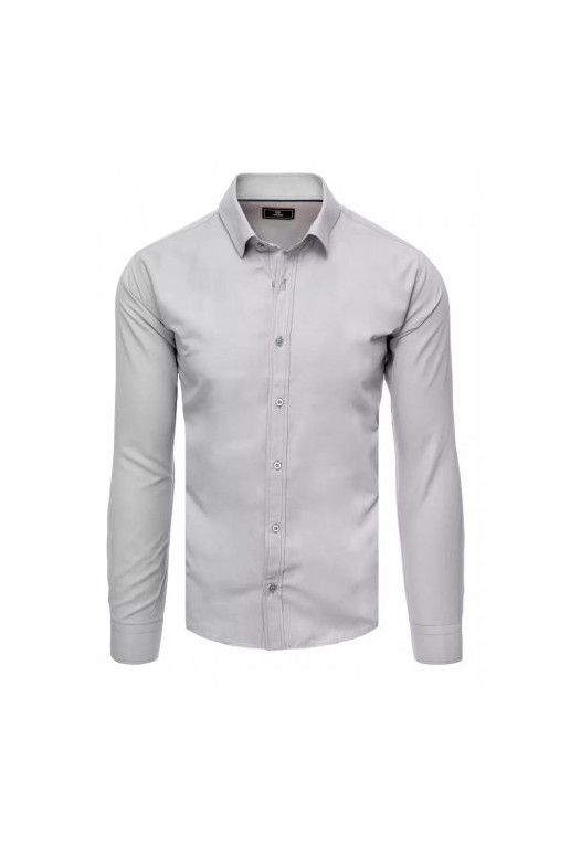 Elegants gaiši pelēks vīriešu krekls