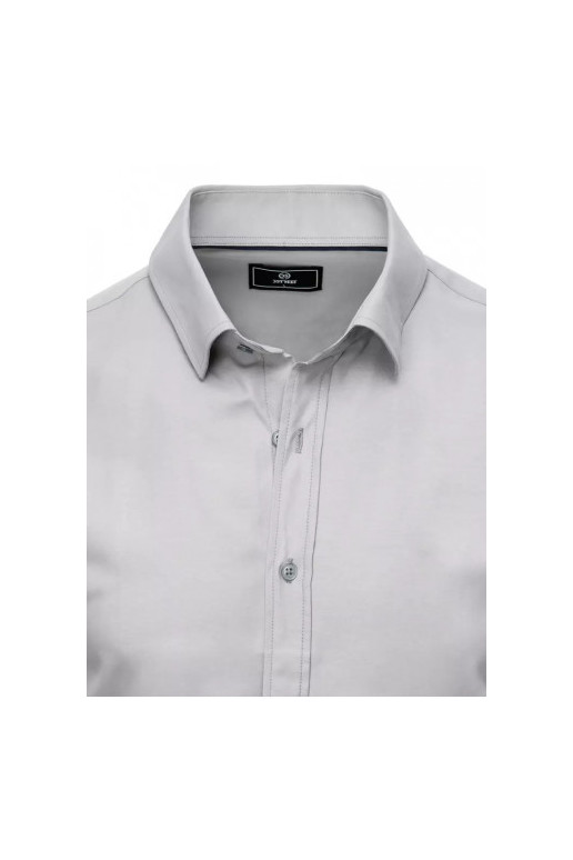 Elegants gaiši pelēks vīriešu krekls