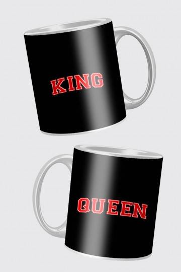 Krūzīšu komplekts  King and Queen black 2