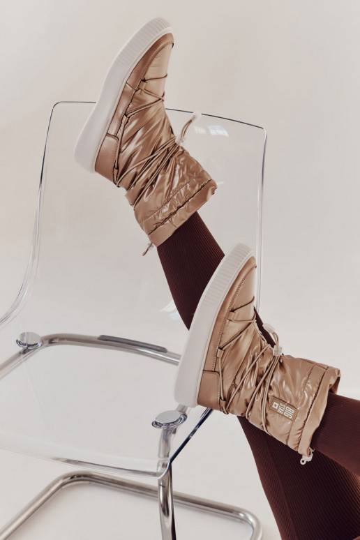   siltināti sniega apavi Big Star KK274194 smilšu krāsas