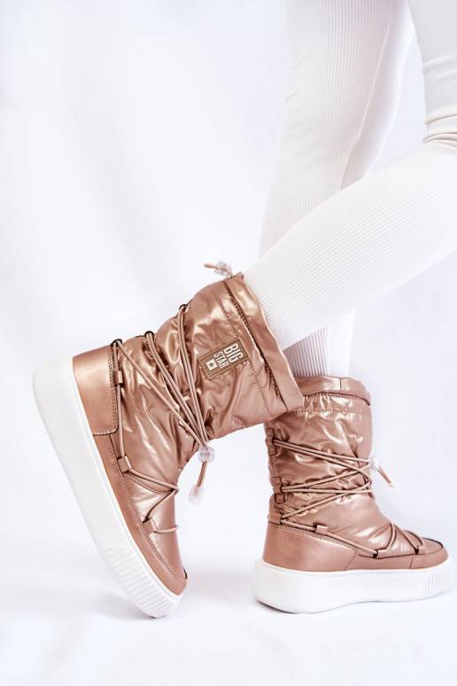   siltināti sniega apavi Big Star KK274194 smilšu krāsas