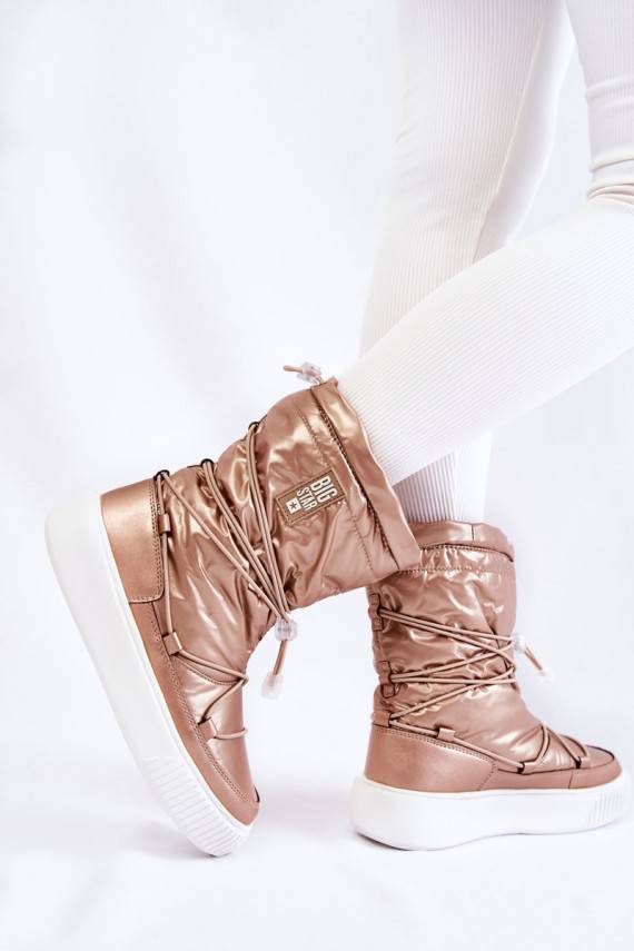   siltināti sniega apavi Big Star KK274194 smilšu krāsas