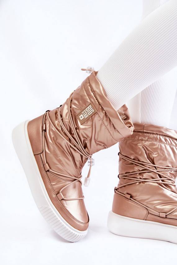   siltināti sniega apavi Big Star KK274194 smilšu krāsas