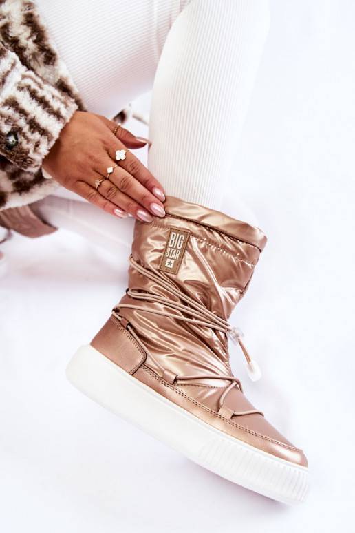   siltināti sniega apavi Big Star KK274194 smilšu krāsas