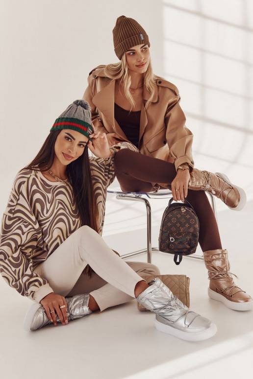   siltināti sniega apavi Big Star KK274194 smilšu krāsas