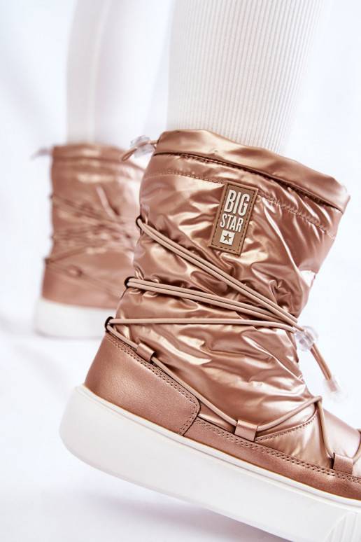  siltināti sniega apavi Big Star KK274194 smilšu krāsas