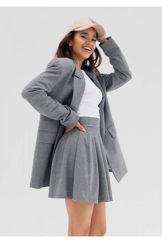 Zura - pelēka krāsa jaka Zura - pelēka krāsa jaka