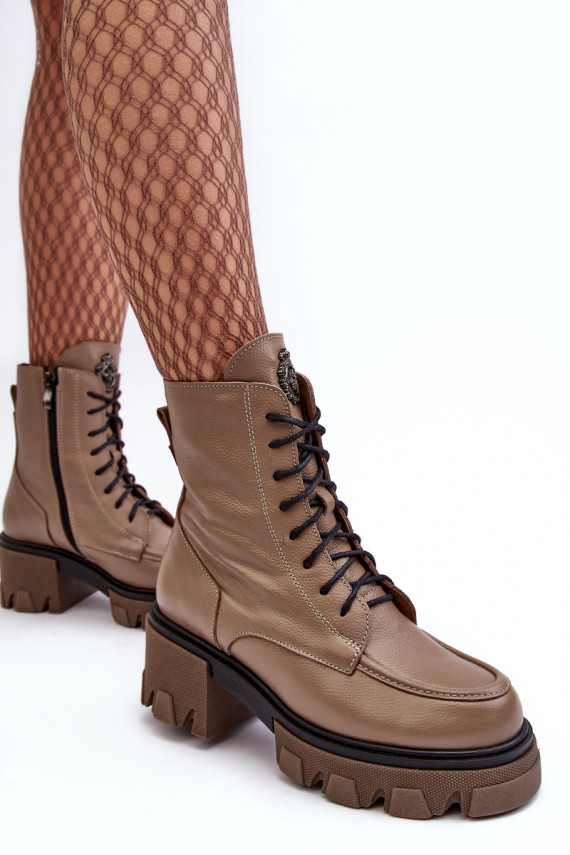     siltināti Sieviešu puszābaki apavi Lemar brūnas krāsas Rehin