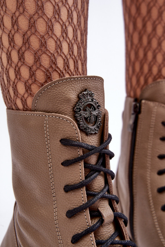     siltināti Sieviešu puszābaki apavi Lemar brūnas krāsas Rehin