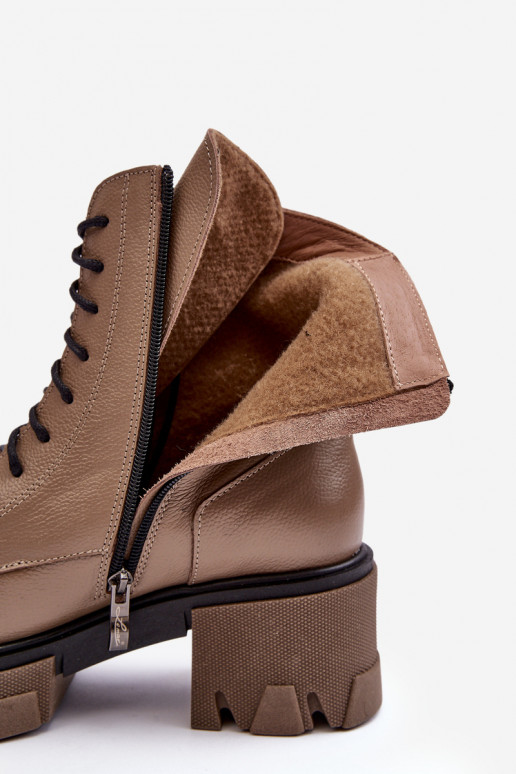     siltināti Sieviešu puszābaki apavi Lemar brūnas krāsas Rehin