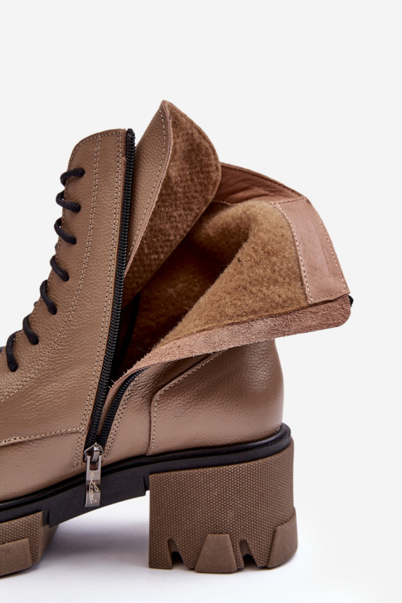     siltināti Sieviešu puszābaki apavi Lemar brūnas krāsas Rehin