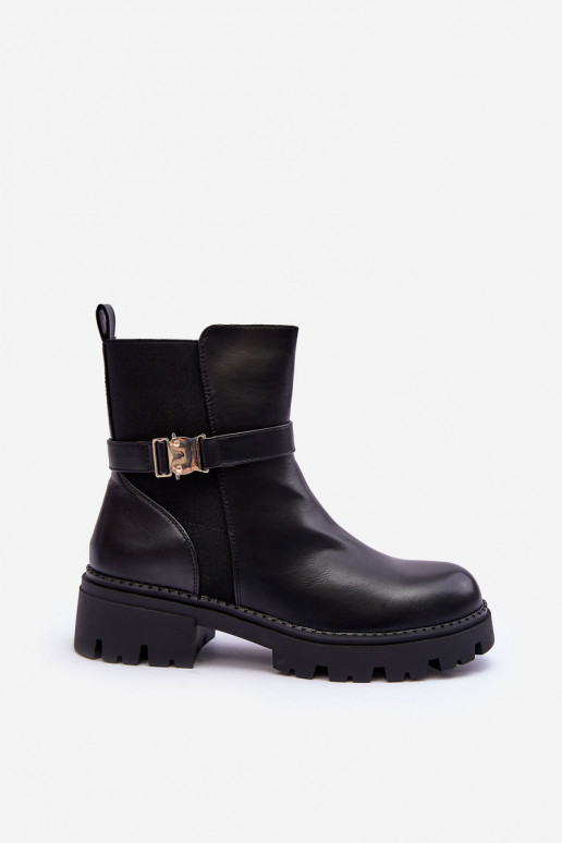   stilīgi puszābaki   melnas krāsas Elspetia