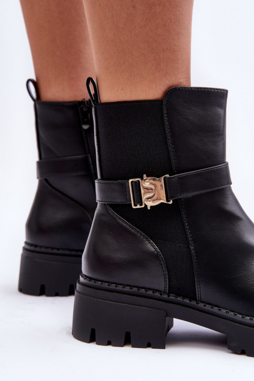   stilīgi puszābaki   melnas krāsas Elspetia