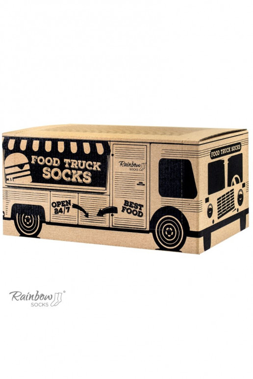 Zeķu komplekts Food Truck Socks Box  3 Pāris