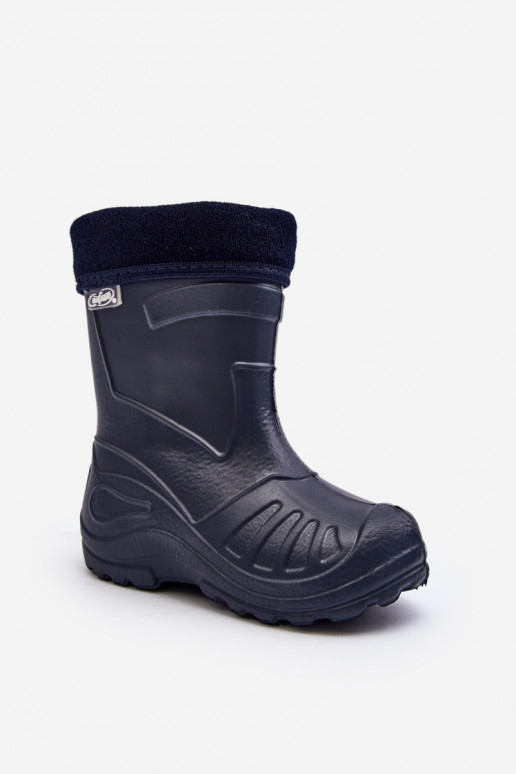 Gumijas apavi Bērnu apavi siltināti Befado 162X103 tumši zilas krāsas