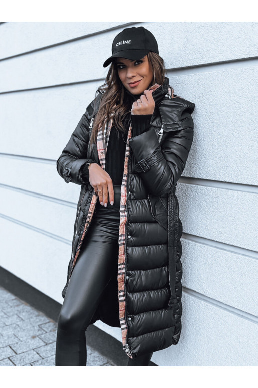 SPRUCE sieviešu ziemas mētelis melns