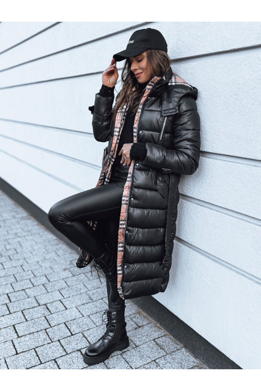 SPRUCE sieviešu ziemas mētelis melns