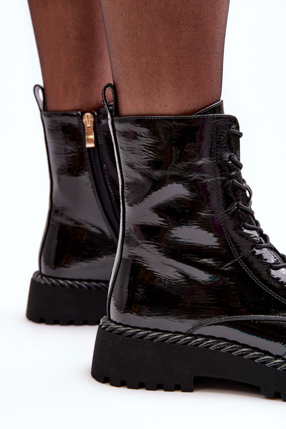   Laque masīvi zābaki ar ornamentiem melnas krāsas S.Barski MR870-67