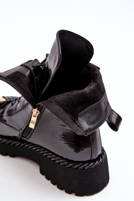   Laque masīvi zābaki ar ornamentiem melnas krāsas S.Barski MR870-67