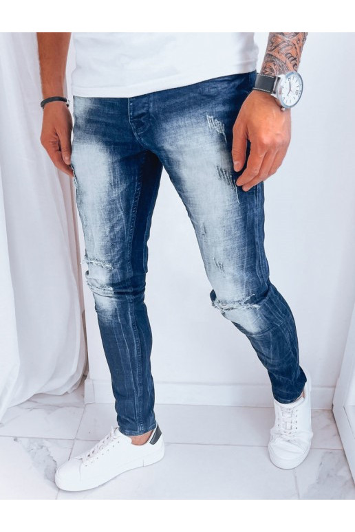 Vīriešu tumši zilas džinsa bikses