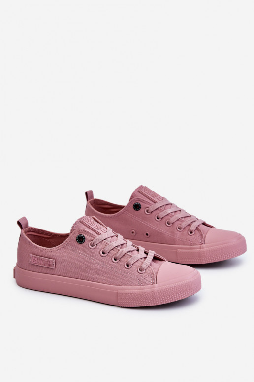   Klasiska modeļa sporta apavi ar līdzenu zoli Big Star LL274027 Rozā krāsas