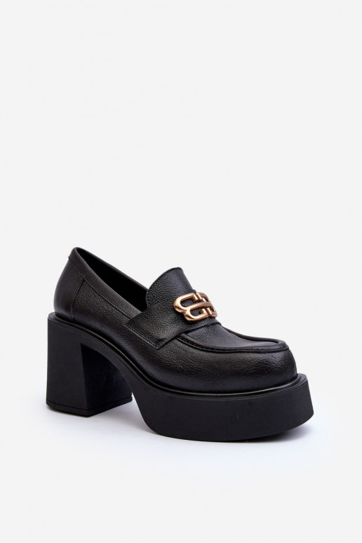 Zazoo 20170 apavi     ar papēdi melnas krāsas