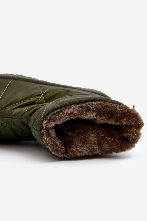 sniega apavi   ar platformu Zaļas krāsas Fionia