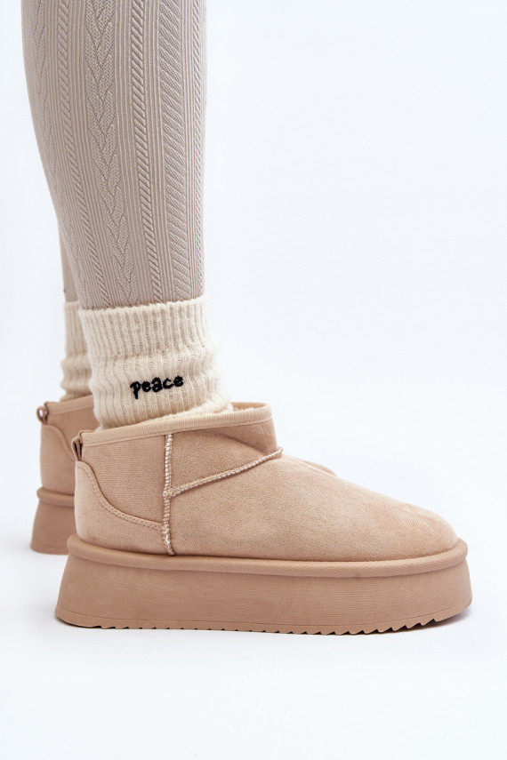   sniega apavi  smilšu krāsas Caliksa