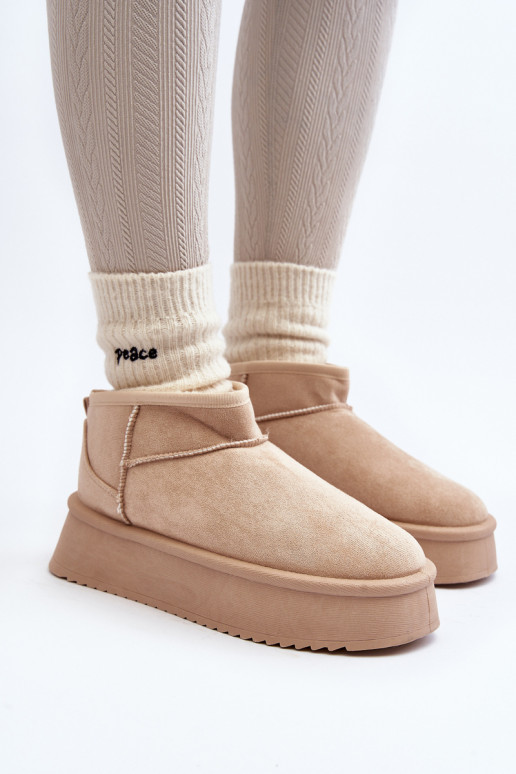   sniega apavi  smilšu krāsas Caliksa