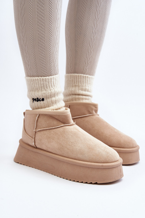   sniega apavi  smilšu krāsas Caliksa