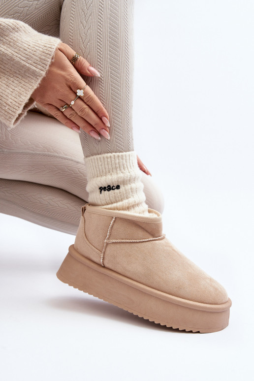   sniega apavi  smilšu krāsas Caliksa