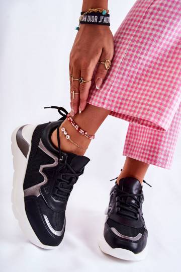 Stilīgas Sneakers modeļa apavi melnas krāsas Allie 2
