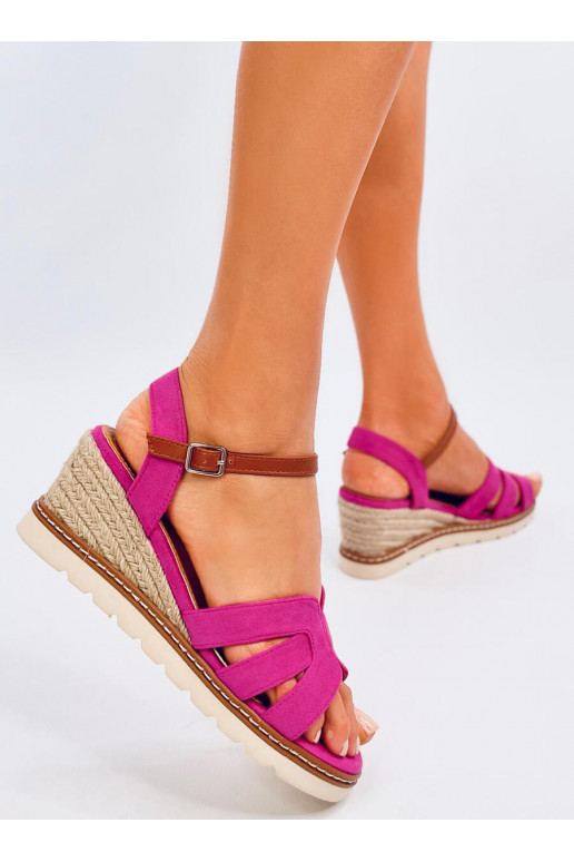 sandales espadrilas  ROSCO rozā krāsas