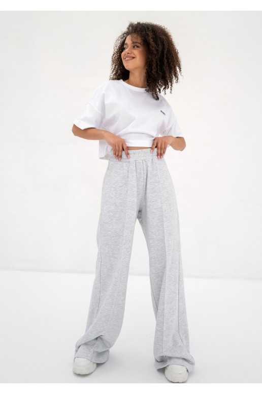 Costa - Light melange wide sweatpants