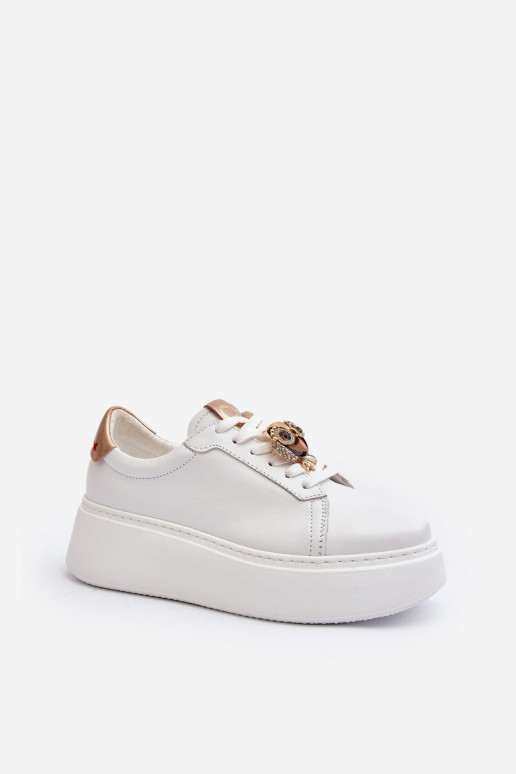     Sneakers modeļa apavi CheBello 4411 baltas krāsas