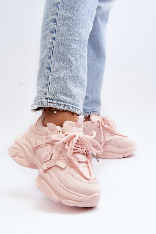 Sneakers modeļa apavi    Rozā krāsas Windamella