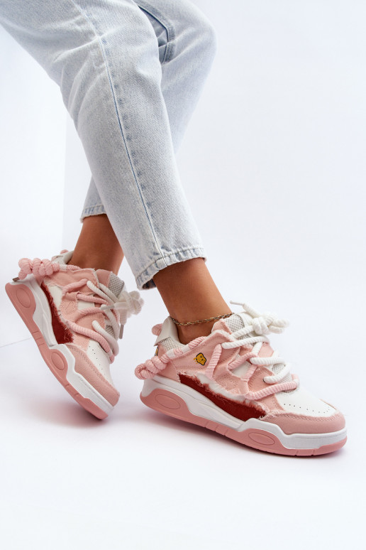   Sneakers modeļa apavi Z Grubym m Rozā krāsas Miatora