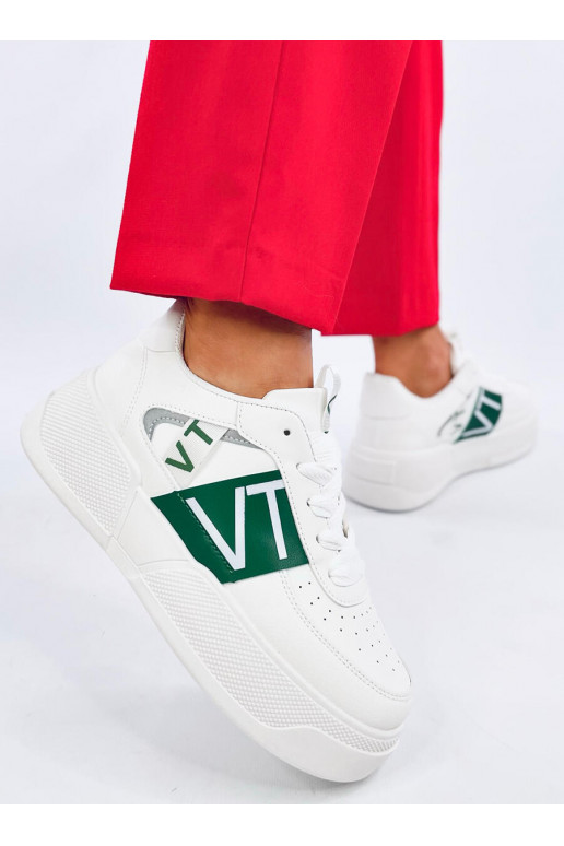 Sneakers modeļa apavi ar platformu STERRY WHITE GREEN