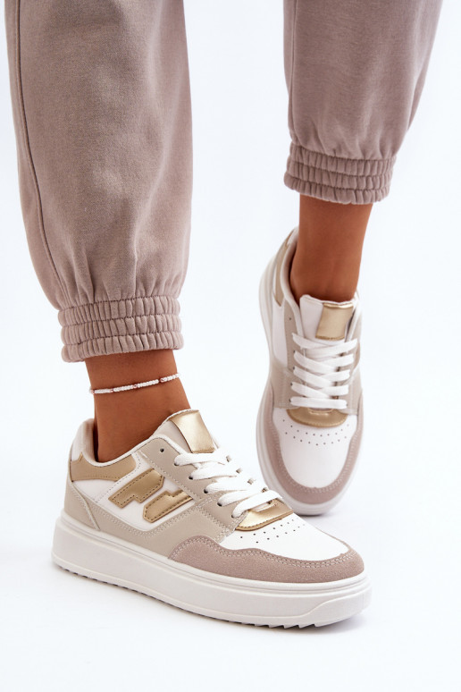  Sneakers modeļa apavi smilšu krāsas Regines