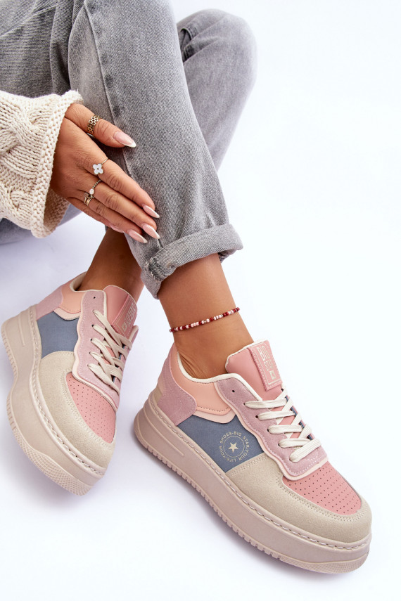 sporta apavi   Big Star MM274233 rozā krāsa-smilšu krāsas