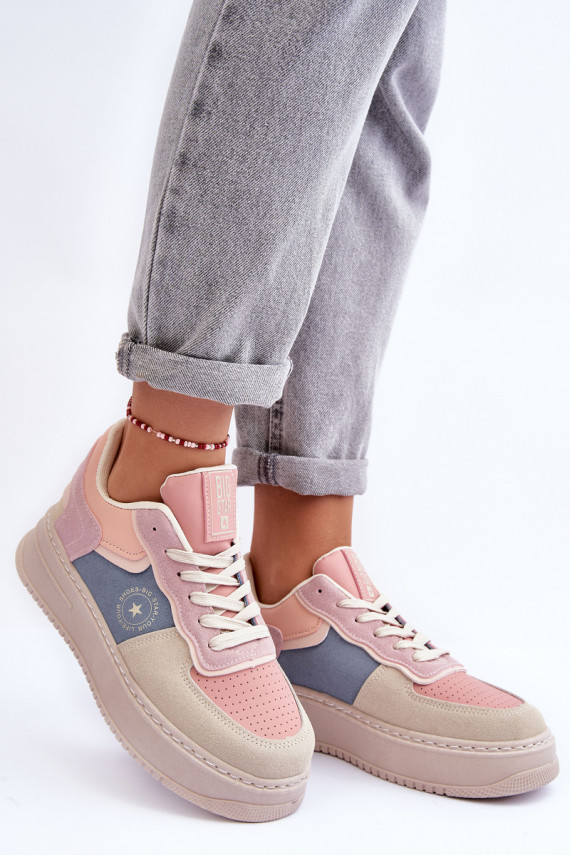 sporta apavi   Big Star MM274233 rozā krāsa-smilšu krāsas