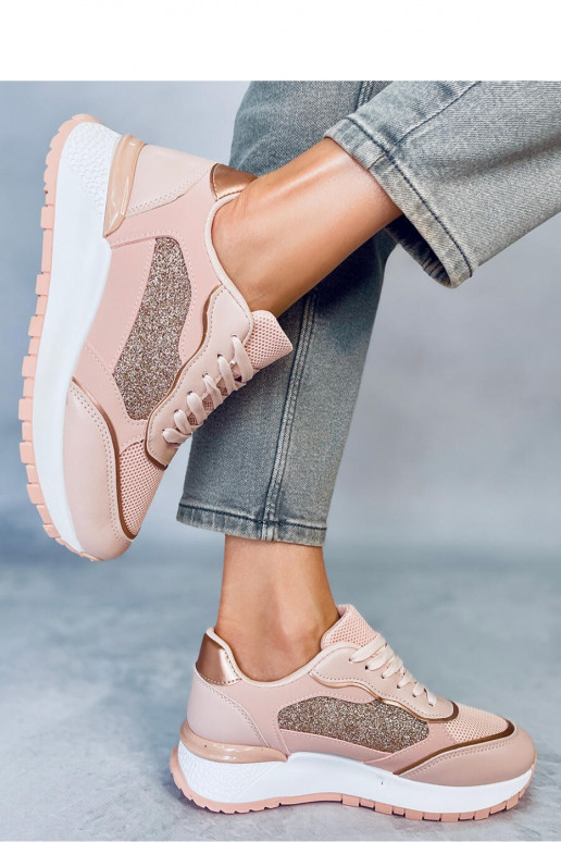 Rožinės spalvos sportinio stiliaus batai