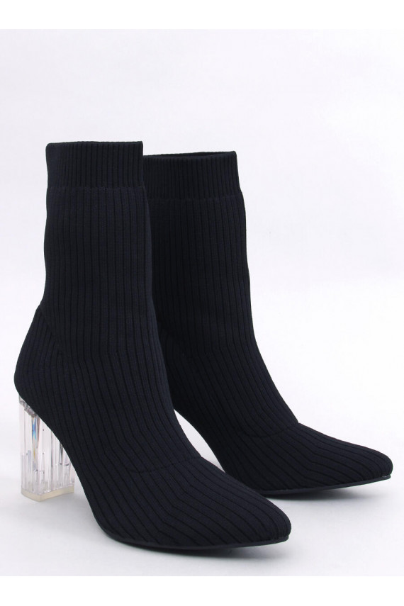 Sieviešu puszābaki  na przezroczystym obcasie DESTANI BLACK