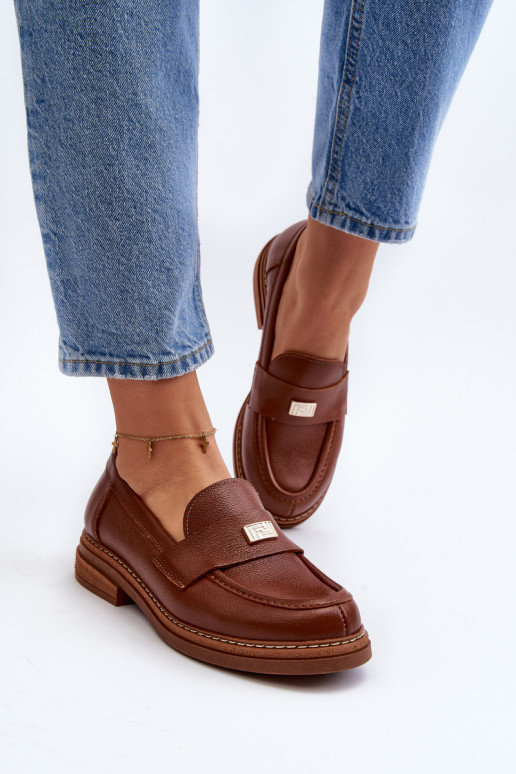 Zazoo 20165   sieviešu mokasīni brūnas krāsas Zazoo 20165   sieviešu mokasīni brūnas krāsas