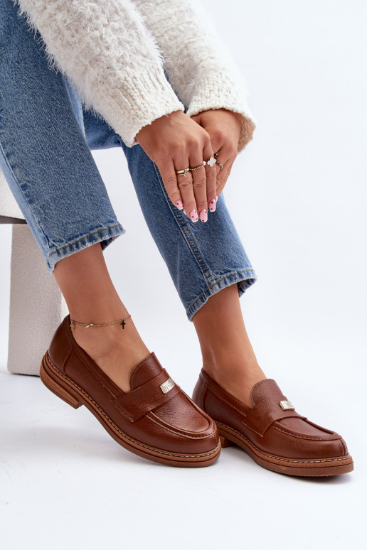 Zazoo 20165   sieviešu mokasīni brūnas krāsas Zazoo 20165   sieviešu mokasīni brūnas krāsas