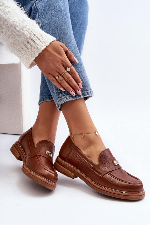 Zazoo 20165   sieviešu mokasīni brūnas krāsas