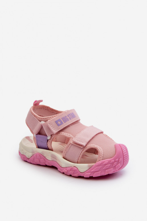 sandales Bērnu ar lipīgām aizdarēm Big Star NN374234 Rozā krāsas