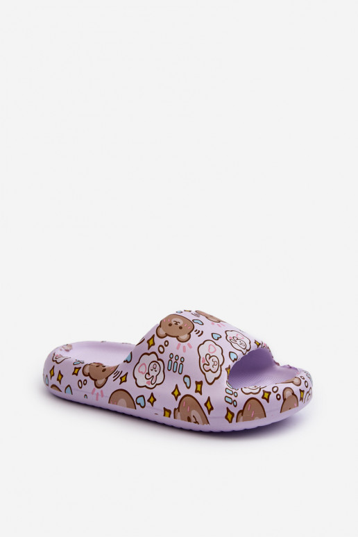 Bērnu apavi Vieglas čības Violeta krāsa Evitrapa