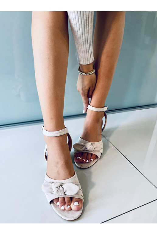 Stilīgas augstpapēžu sandales GISELLE BEIGE